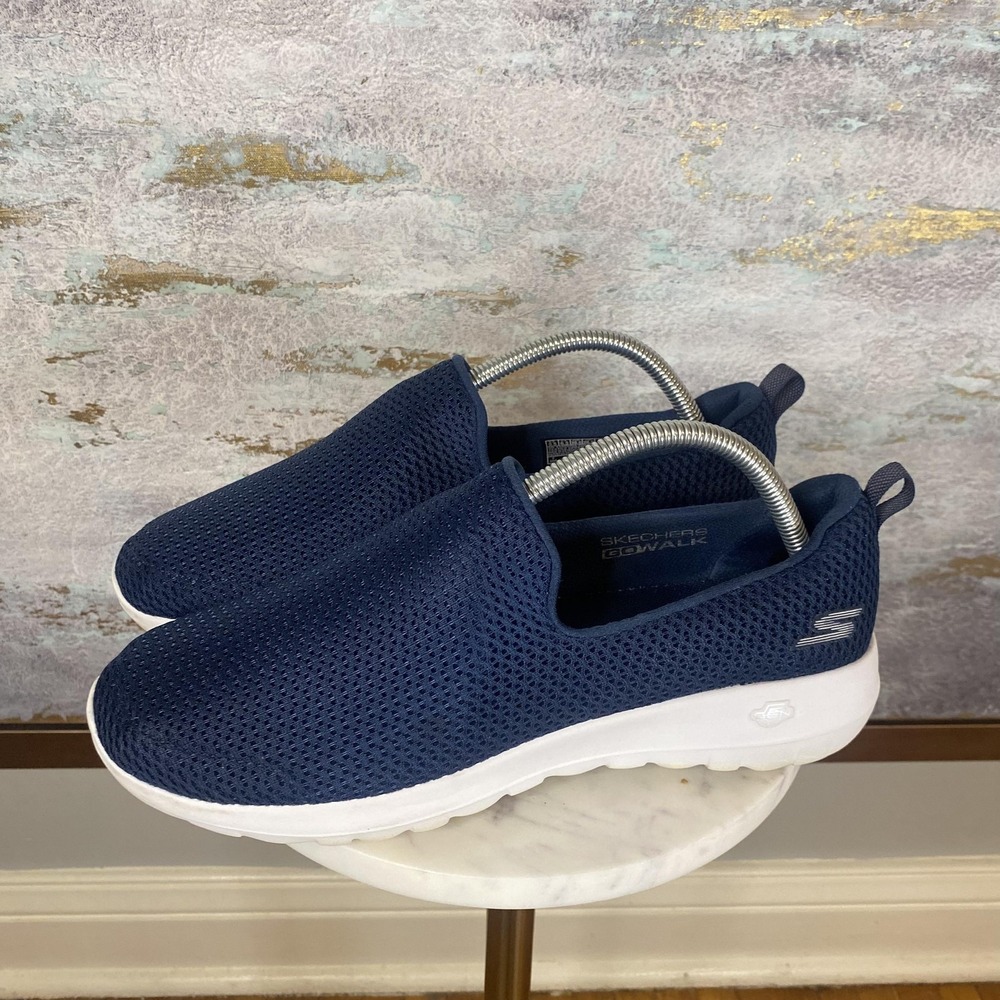 Skechers GOwalk Shoes Womens Size 9.5 Blue Slip On Walking Sneakers SN 15600NA